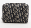 Christian Dior Wristlet Zip Pouch Oblique Canvas