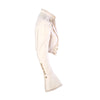 Secondhand Dolce & Gabbana Ivory Military Cropped Jacket with Gold Crest Buttons
