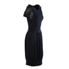 second hnad Yves Saint Laurent Rive Gauche Black Silk Knit Balloon Dress -