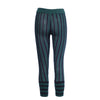 Secondhand Marni Green & Navy Striped Cotton Knit Trousers