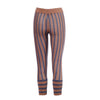 Secondhand Marni Brown & Charcoal Striped Cotton Knit Trousers 