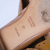 Secondhand Miu Miu Nude Patent Leather Flats with Ruffle Detailing