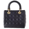 Secondhand Dior Medium Lady Vintage Cannage Nera - '90s