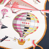 Secondhand Hermès “Les Folies Du Ciel” Black Multicolor Silk Gavroche