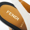 second hand Fendi Leather Peep Toe Slingback Sandals