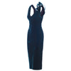 Secondhand Jean Paul Gaultier Velvet Sheath Dress - '00s