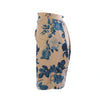 Secondhand Vivienne Westwood Anglomania Beige & Blue Rose Print Cotton Pencil Skirt - '00s