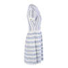 Secondhand  Red Valentino Blue & White Striped Crochet-Knit Cotton Dress