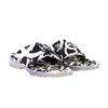 Secondhand Chanel Black & White CC Logo Canvas Slide Sandals - '00s