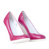 Secondhand Hogan Patent Leather Wedge Pumps- '10s