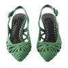second hand Dolce & Gabbana Green Slingback Pumps