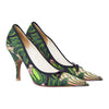 Secondhand Prada Multicolor Canvas Bow Pointed Toe Pumps - '10s
