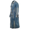 Secondhand Junya Watanabe Comme des Garçons Blue Stone Washed Denim Trench Coat - '00s