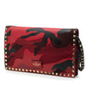 Valentino Canvas and Nappa Camouflage Rockstud Wristlet Clutch Secondhand
