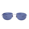 Cartier Panthère Rimless Sunglasses – Blue Gradient Lenses, Silver Panther Detail