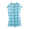 second hand Prada Turquoise Check Silk Sleeveless Shirt – '00s