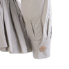 Secondhand Philosophy di Alberta Ferretti Beige Cotton Pleated Peplum Utility Jacket