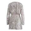 Secondhand Saint Laurent Silver Sequin Embellished Mini Dress - '20s