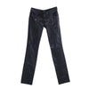 Secondhand Dolce&Gabbana Black Leather Biker Pants With Zip Details