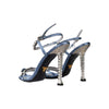 Secondhand Prada Crystal-Embellished Satin Sandals - '10s