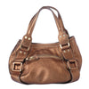 Secondhand Jimmy Choo Metallic Brown Leather Mahala Bag -'10s