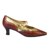 Secondhand Prada Brown Croc-Embossed Leather Mary Jane Pumps - '90s