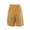 Secondhand Gianni Versace Vintage Ochre Suede Bermuda Shorts - '80s