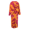 Gianfranco Ferré Baroque Print Silk Dress with Oversized Bow – '80s
