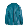 second hand Touche Vintage Turquoise Leather Oversized Blouse Jacket - '00s