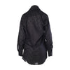 Vivienne Westwood Anglomania Black Jacquard Skull Embroidered Long Shirt 