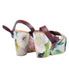 Secondhand Antonio Marras Wedge Sandals With a Floral Print -'10s