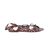 second hand Marni Brown and Cream Floral Print Lace-Up Sandals