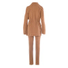 Gucci by Tom Ford Camel Two-Piece Pant & Wrap Blouse Ensemble - '90s