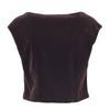 Secondhand Blumarine Velvet and Floral Tulle Top - '90s