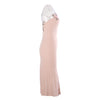 second hand Blumarine Sheer Silk Slip Dress With Floral Appliqué - '90s