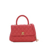 Secondhand Chanel Mini Quilted Caviar Coco Top Handle Bag