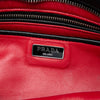 Prada Crystal Embellished Leather Fringe Clutch Secondhand