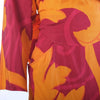 Gianfranco Ferré Baroque Print Silk Dress with Oversized Bow – '80s