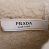 Secondhand Prada Women’s Shearling Long Coat with Hood - '00s