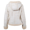 Secondhand Prada Women’s Shearling Short Coat with Hood - '00s