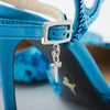 second hand Cesare Paciotti Blue Sequin Stiletto with Ankle Strap