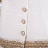 Chanel Short Sleeve Ivory Jacket With Silk Lining - '00s