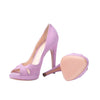 second hand Casadei Pink Suede Peep Toe Platform Pumps -'10s