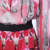 SECOND HAND John Richmond Pink Printed Silk Shirt & Maxi Skirt Set
