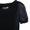 second hnad Yves Saint Laurent Rive Gauche Black Silk Knit Balloon Dress -