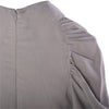 second hand Prada Grey Ruched Sleeve Draped Midi Dress