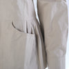 Secondhand philosophySecondhand Philosophy di Alberta Ferretti Beige Cotton Pleated Peplum Utility Jacket
