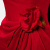 Moschino Couture Strapless Rosette Dress