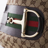 Secondhand Gucci GG Canvas Hasler Horsebit Shoulder Bag - '10s