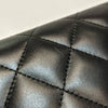 Chanel Black Leather Quilted Wallet - 2010s Second hand